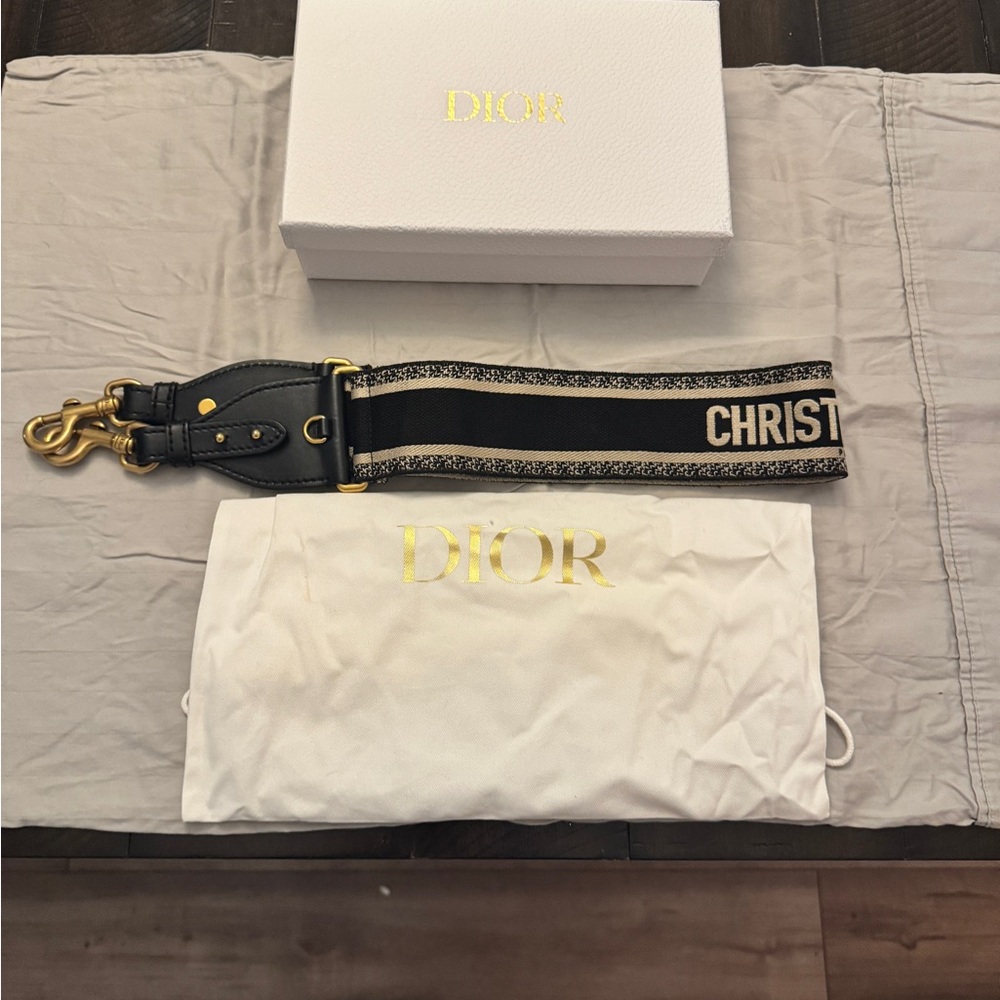 Dior Black and Gold Women's Belt